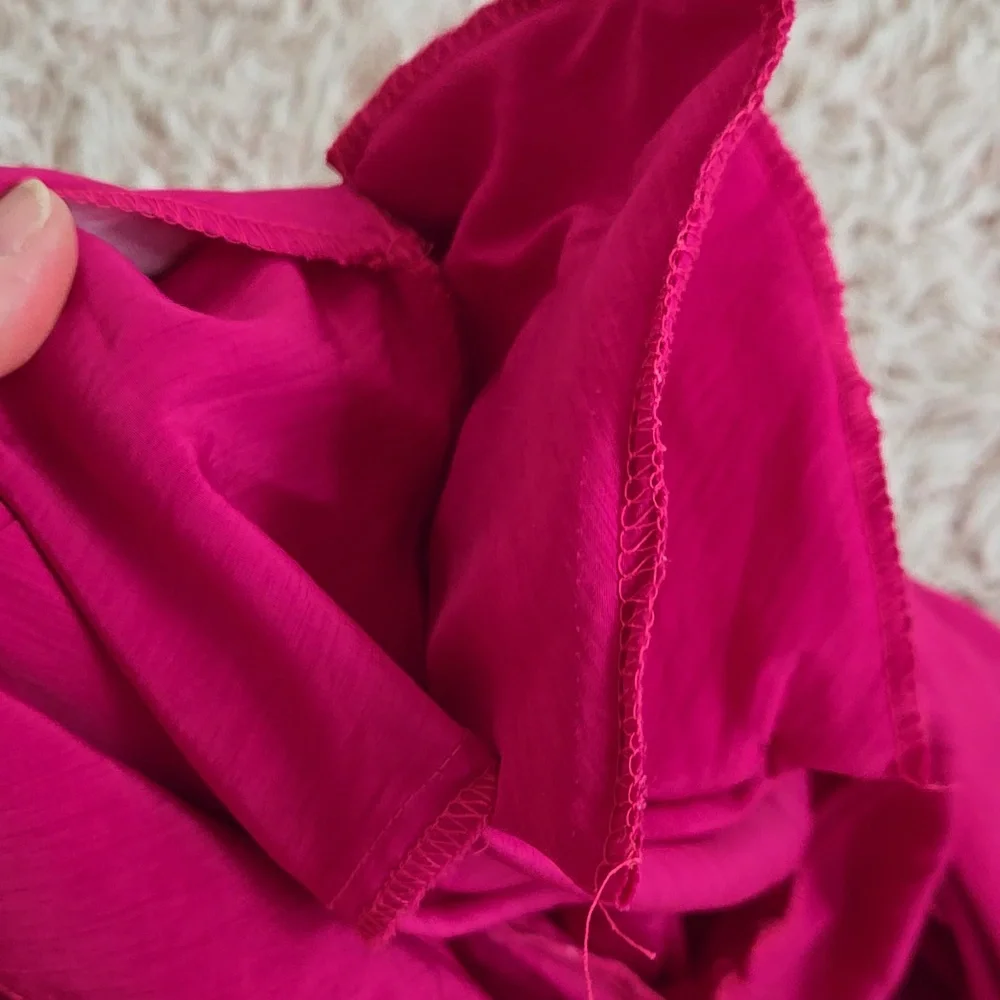 🐙VTG 80s Magenta Kulots/Dress - Picture 9 of 9